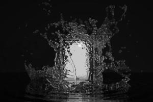 realistico acqua spruzzo sfondo 3d bolla vuoto Prodotto posizionamento per Schermo scena presentazione foto