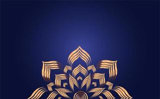 astratto d'oro floreale telaio confine buio blu bandiera design. ornamentale lusso d'oro telaio decorativo floreale elementi rosso sfondi. foto