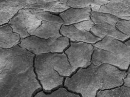 Cracked suolo superficie, Marrone ruvido superficie, secondo per il concetto di siccità o mancanza di umidità. adatto per sfondo foto