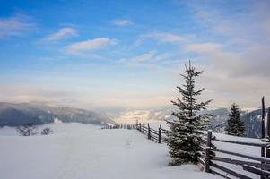 bellissimo paesaggio invernale foto