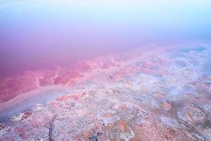 aereo Visualizza di jarilgach isola nel Ucraina. maestoso paesaggi foto