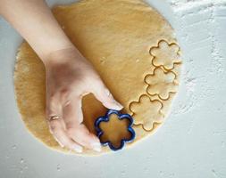 cottura al forno biscotti a casa foto