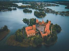 trakai isola castello di fuco nel Lituania foto