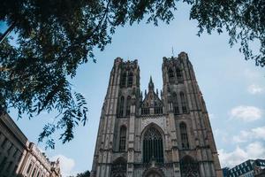 Michael e st gudula Cattedrale nel il città di Bruxelles, Belgio foto