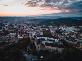 fuco visualizzazioni di Lubiana castello nel slovenia foto