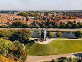 fuco Visualizza di mulini a vento nel il cittadina di Bruges, Belgio foto