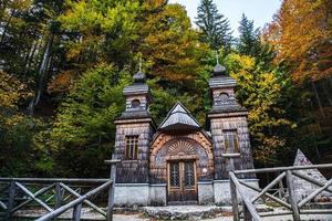 il russo cappella nel triglav nazionale parco nel slovenia foto