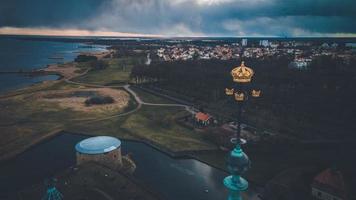 Kalmar castello come visto nel piccolo, Svezia foto