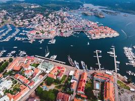 aereo Visualizza di marstrand, Svezia di fuco foto