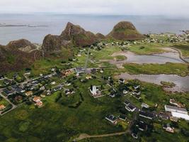 visualizzazioni a partire dal vaeroy nel il lofoten isole nel Norvegia foto