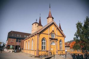 Cattedrale di nostro signora nel tromso, Norvegia foto