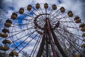 vecchio Ferris ruota nel il chernobyl esclusione zona foto