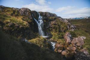 il svartafoss cascata nel Torshavn, Faroe isole foto