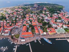 aereo Visualizza di marstrand, Svezia di fuco foto