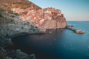 visualizzazioni di Manarola nel cinque terre, Italia foto