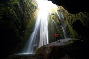 gljufrabui cascata su il Sud costa di Islanda foto