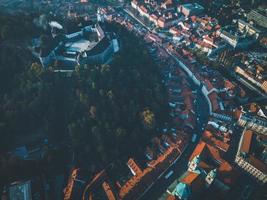 fuco visualizzazioni di Lubiana castello nel slovenia foto