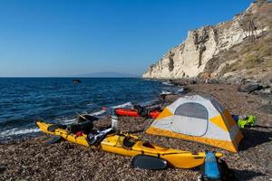 paesaggi di il isola di santorini foto