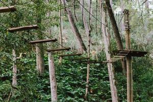 alto corde Esperienza avventura albero parco foto