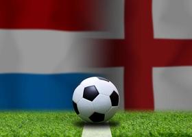 calcio tazza concorrenza fra il nazionale Olanda e nazionale Inghilterra. foto
