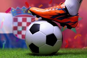 calcio tazza concorrenza fra il nazionale Croazia e nazionale Marocco. foto