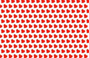 rosso cuore senza soluzione di continuità modello isolato su bianca sfondo. simbolo di amante, San Valentino giorno e arte amore sfondo foto