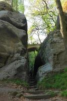 stretto montagna sentiero nel oybin, Germania foto