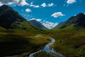 fiume etivo e buachaille etivo mor, Glencoe valle, altopiani, Scozia foto