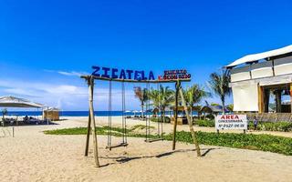 puerto escondido oaxaca Messico 2022 romantico Paradiso swing su il spiaggia nel puerto escondido Messico. foto