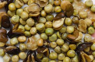 arrostito ampio fagioli e giardino piselli foto