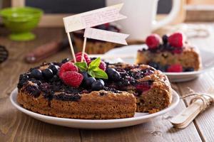 bacca torta con avena foto