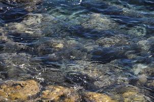 struttura delle onde di acqua blu foto