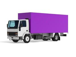carico furgone consegna camion isolato 3d illustrazione foto