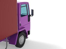 carico furgone consegna camion isolato 3d illustrazione foto