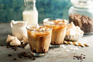 caffè freddo con latte foto