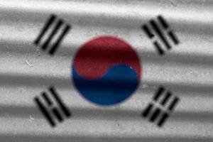 coreano bandiera struttura come un' sfondo foto
