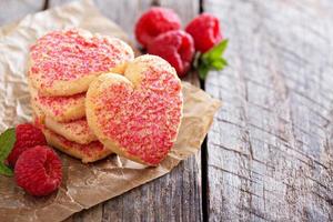 san valentino giorno cuore sagomato biscotti foto