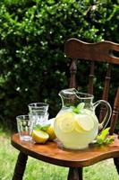 tradizionale limonata nel un' brocca foto