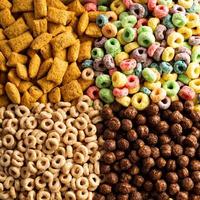 varietà di freddo cereali alto foto