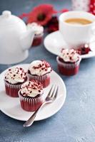 rosso velluto cupcakes per san valentino giorno foto