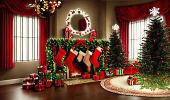 nuovo anni carta. Natale e nuovo anno manifesto. Natale saluto sfondo con Natale decorazione. foto