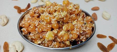 asciutto frutta miscela per Salute, gond GUD pak ricetta per Salute, asciutto frutta laddu ricetta, ricetta per Salute foto