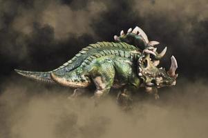 dinosauro , sinoceratopo nel il buio foto