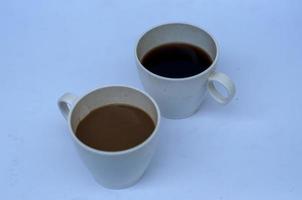 un' paio bicchiere di caffè. concetto foto di caffè