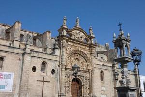 Chiesa nel il villaggio di puerto de Santa maria, nel il Provincia di Cadice, andalusia, Spagna. foto