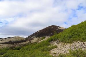 irreale vulcanico paesaggio nel Islanda a il grabok vulcano. foto