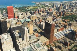 vista sullo skyline di Chicago foto