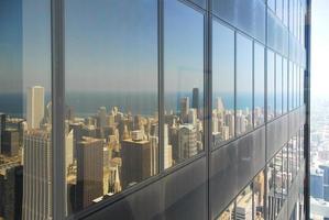 vista sullo skyline di Chicago foto