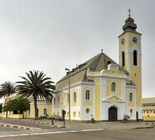 Tedesco evangelico luterano Chiesa - swakopmund, namibia foto