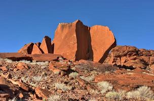 boscimano roccia incisioni - namibia foto